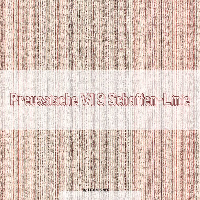 Preussische VI 9 Schatten-Linie example